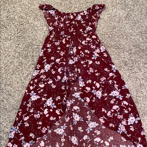 Flower short skirt dress